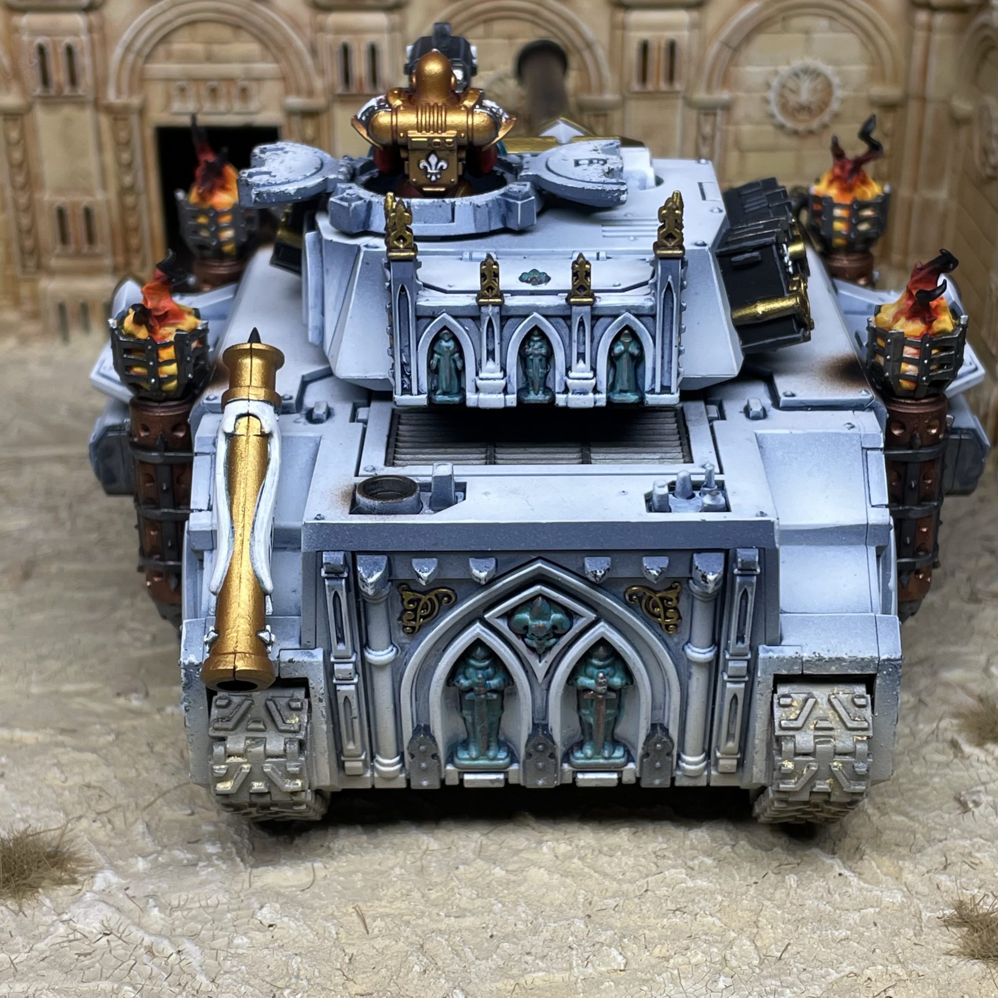 Adepta Sororitas Castigator Battle Tank - Order of the Gilded Cilice - Credit: Colin Ward