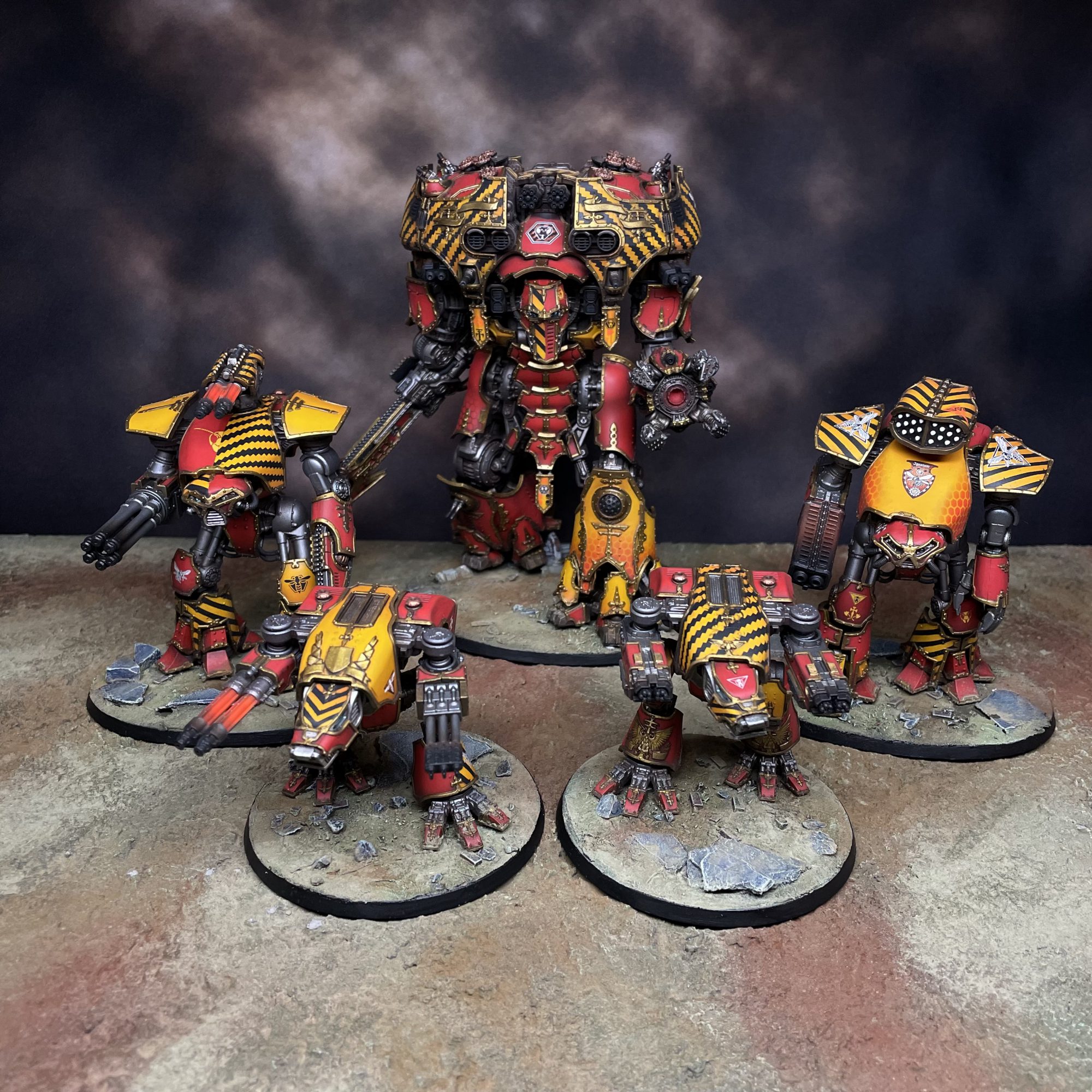 Legio Ignatum Titans for Adeptus Titanicus - Credit: Colin Ward