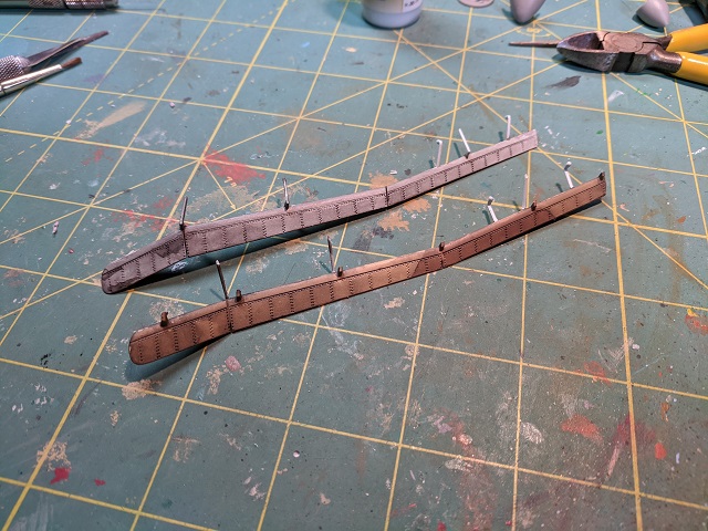 Model Stuka ailerons with oil-wash