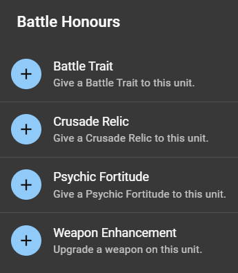 Administratum battle ehonours