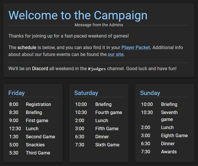 Administratum - Announcements