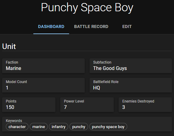 Administratum - Unit View