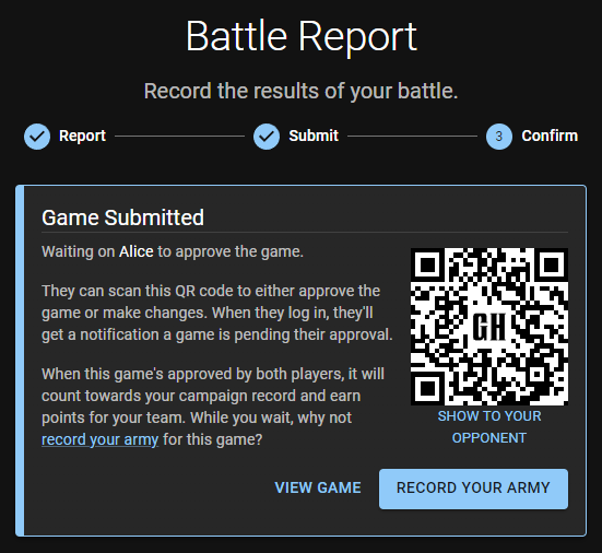 Administratum - Battle report for validated game