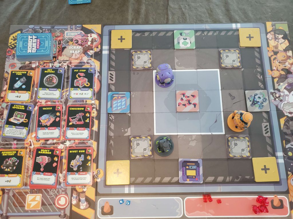 Robot Quest Arena Game Layout