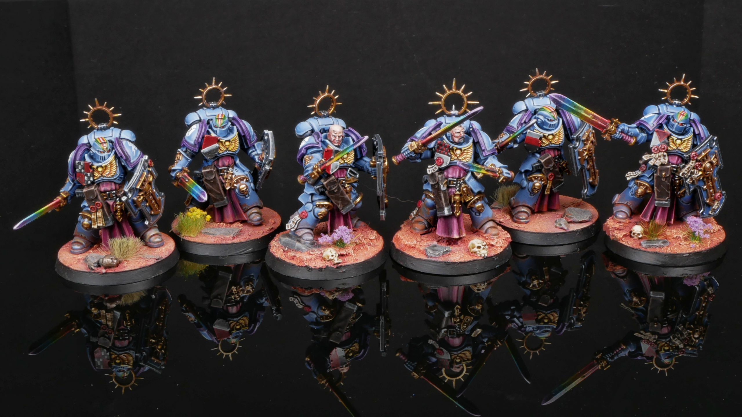 6 Bladeguard Veterans from the Rainbow Warriors chapter