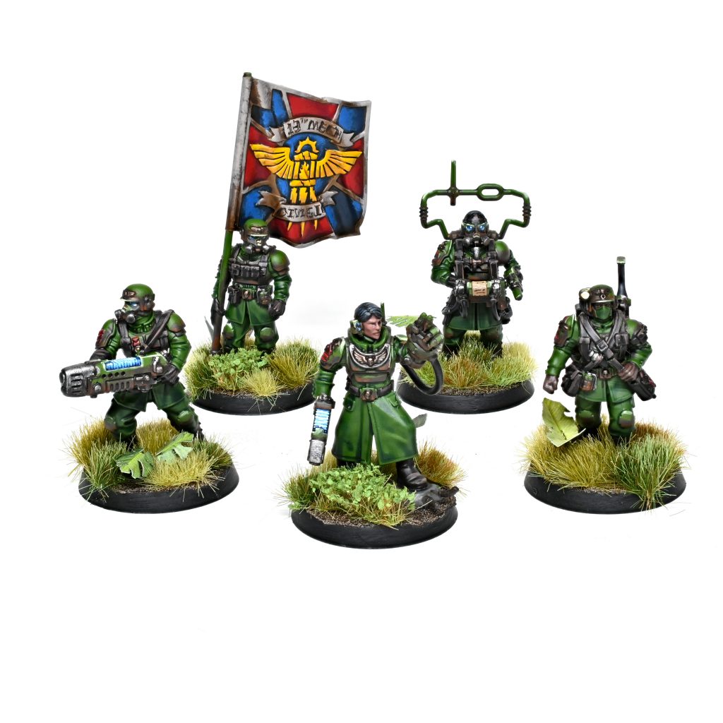 Cadian Command Squad. Credit: Rockfish