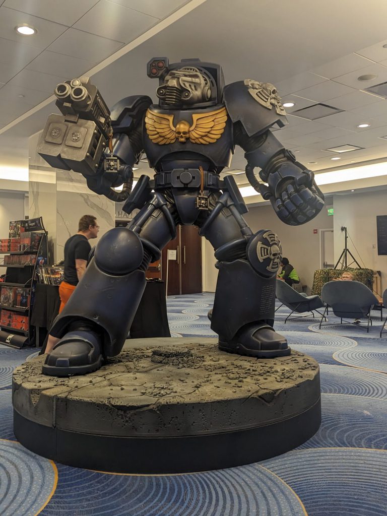 A giant space marine terminator