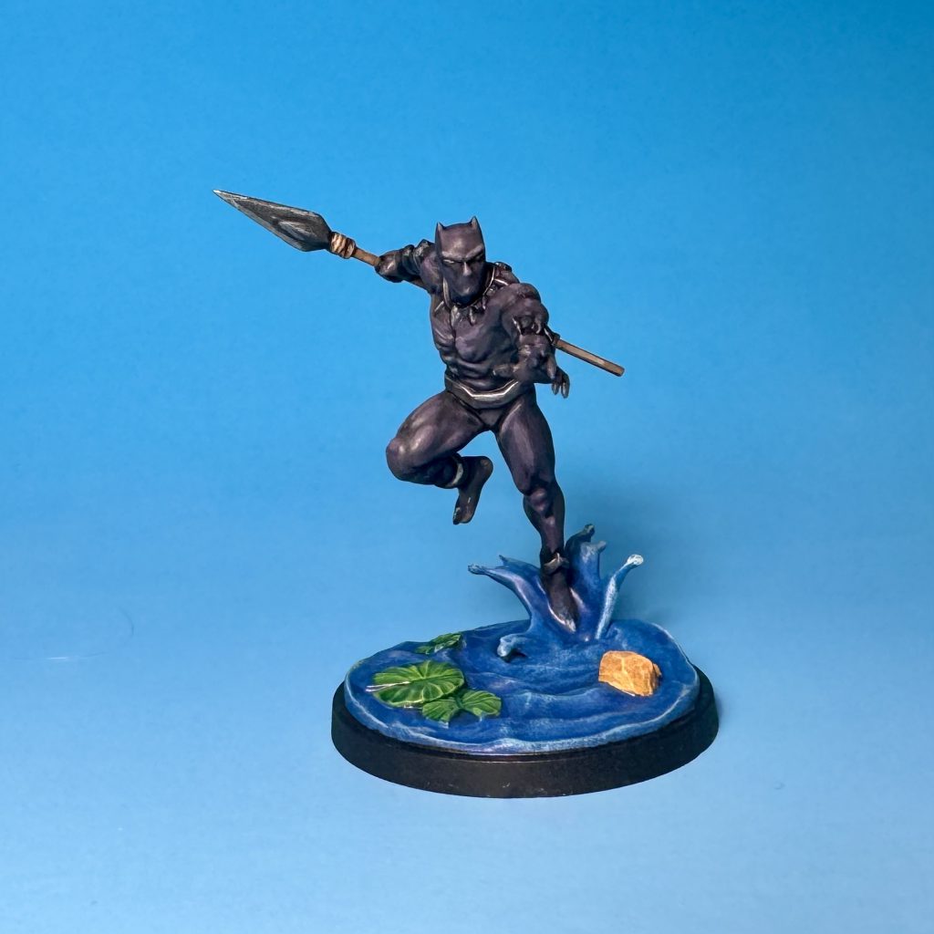 Rival Panels: Battle for the Throne King T'Challa painted. Credit: McBill.