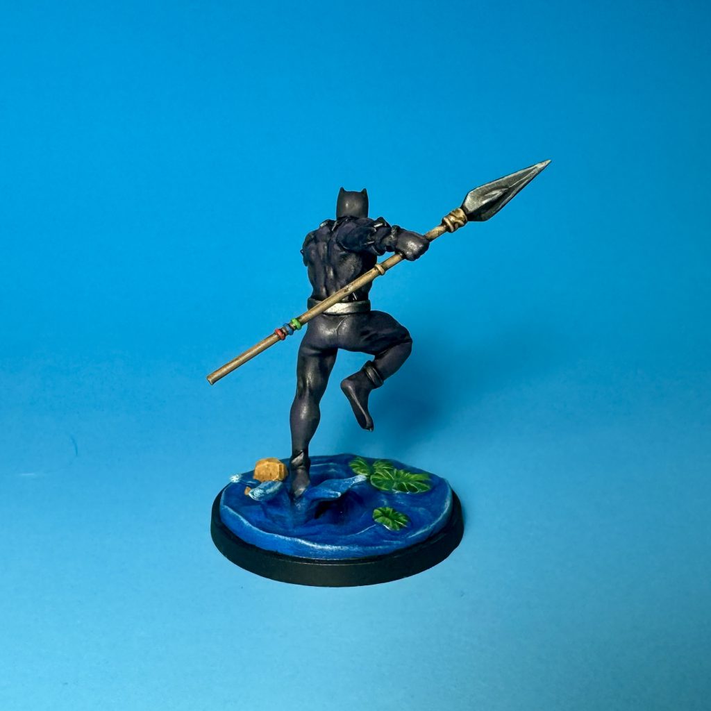 Rival Panels: Battle for the Throne King T'Challa painted. Credit: McBill.