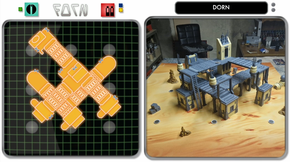 Star Wars Shatterpoint map Dorn, Star wars shatterpoint terrain talk, tom reuhl