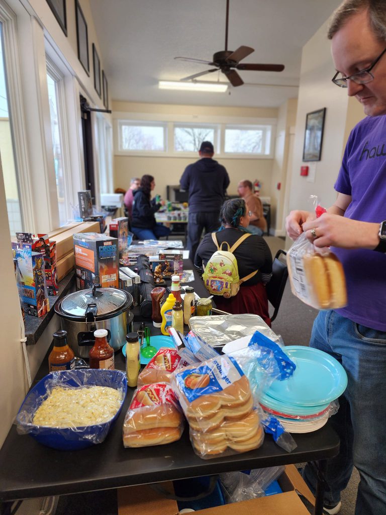 Marvel: Crisis Protocol charity event food. Credit: McBill