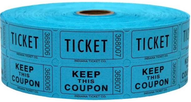 Raffle Tickets. Credit: Indiana Ticket Company