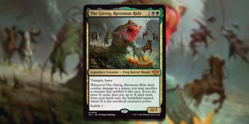 Magic the Gathering card The Gitrog Ravenous Ride