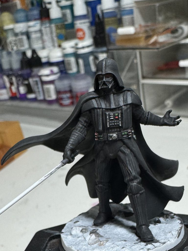 Darth Vader Painted for Star Wars: Shatterpoint. Credit: McBill