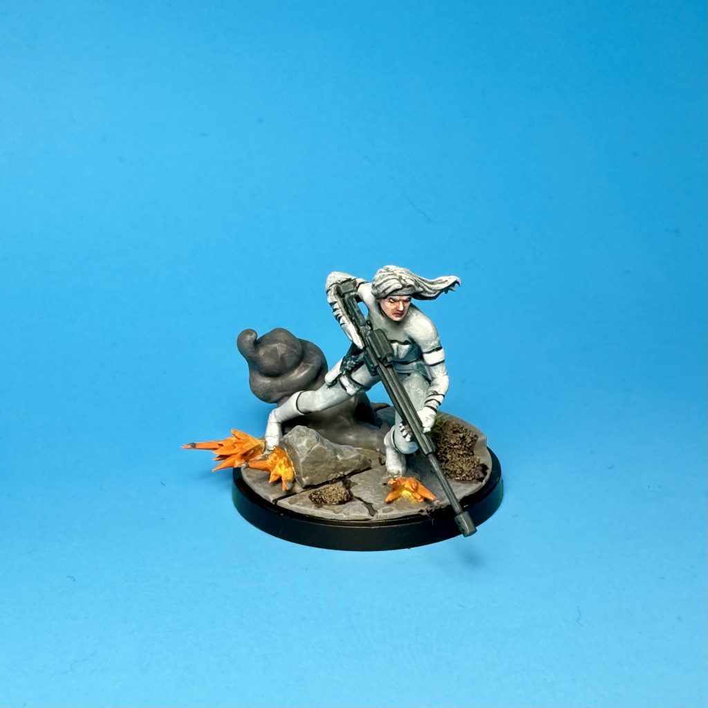 Silver Sable painted for Marvel: Crisis Protocol. Credit: McBill