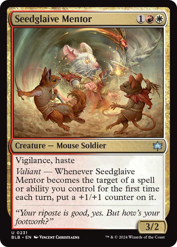 Magic: The Gathering Bloomburrow Seedglaive Mentor