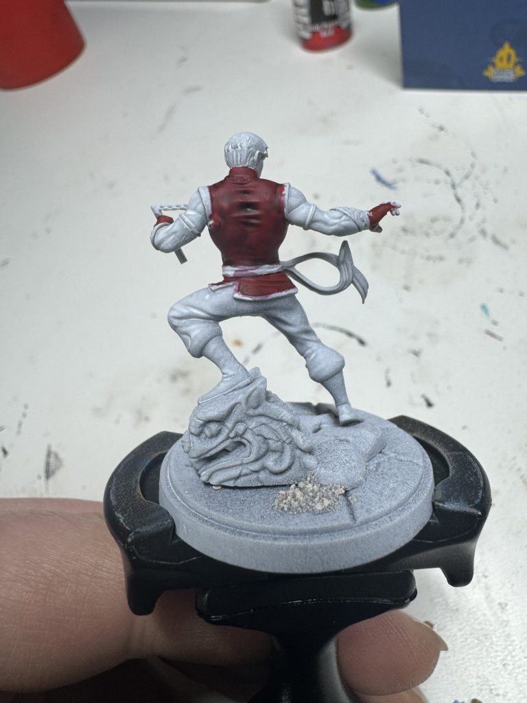 Shang-Chi and Silver Sable models painted for Marvel: Crisis Protocol. Credit: McBill.