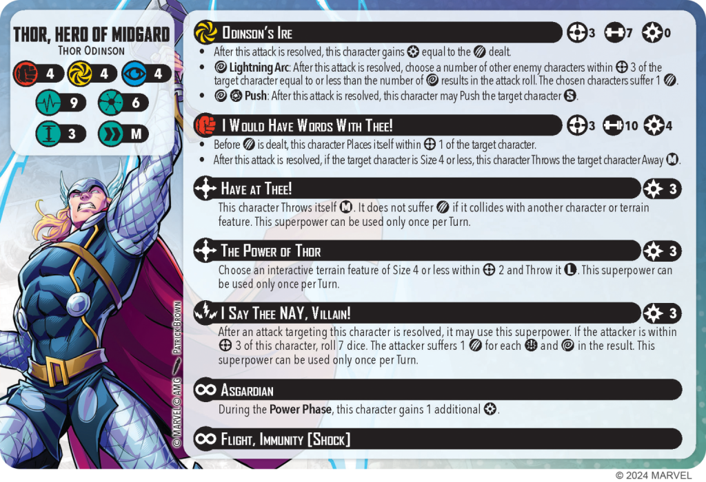 Thor, Hero of Midgard Credit Atomic Mass Games