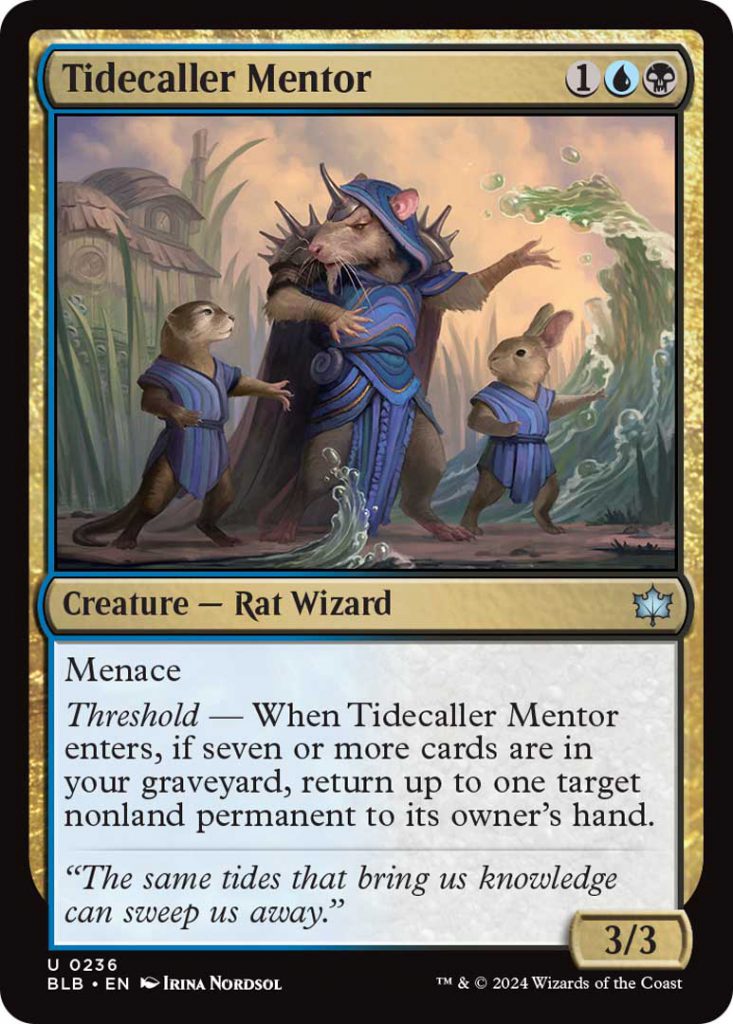 Magic: The Gathering Bloomburrow Tidecaller Mentor