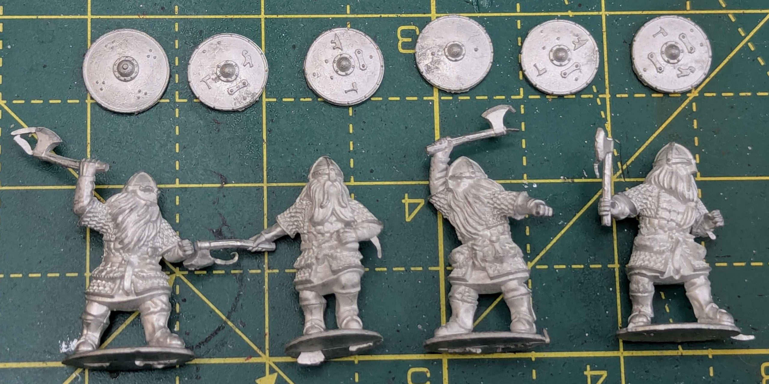 Medbury Miniatures Dwarves with Axes - credit Thundercloud