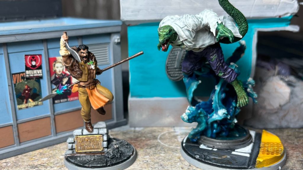 Kraven and Lizard in Marvel Crisis Protocol