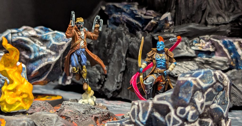 Star-Lord and Yondu from Marvel Crisis Protocol