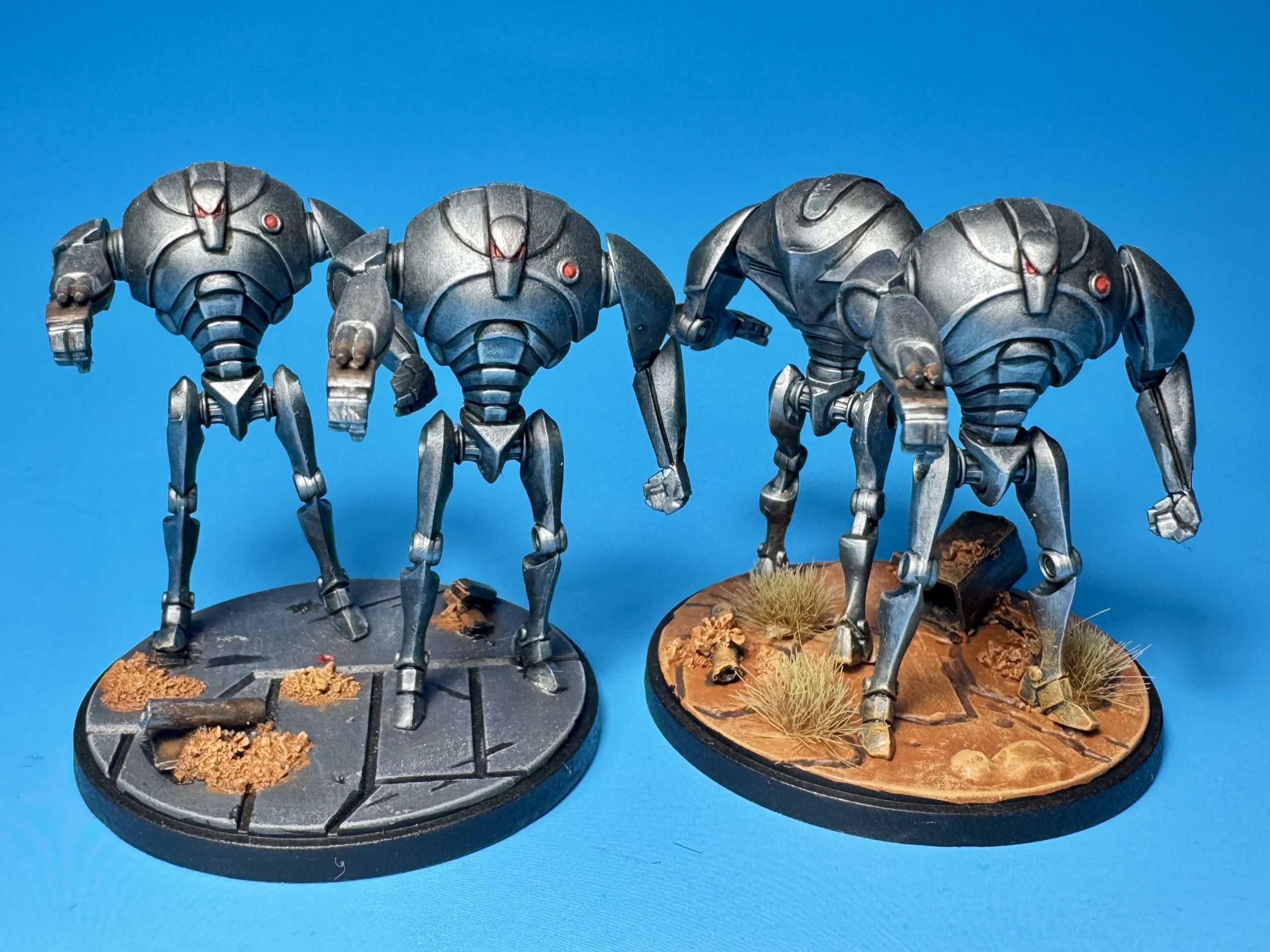 B2 Battle Droids painted for Star Wars: Shatterpoint. Credit: McWhat