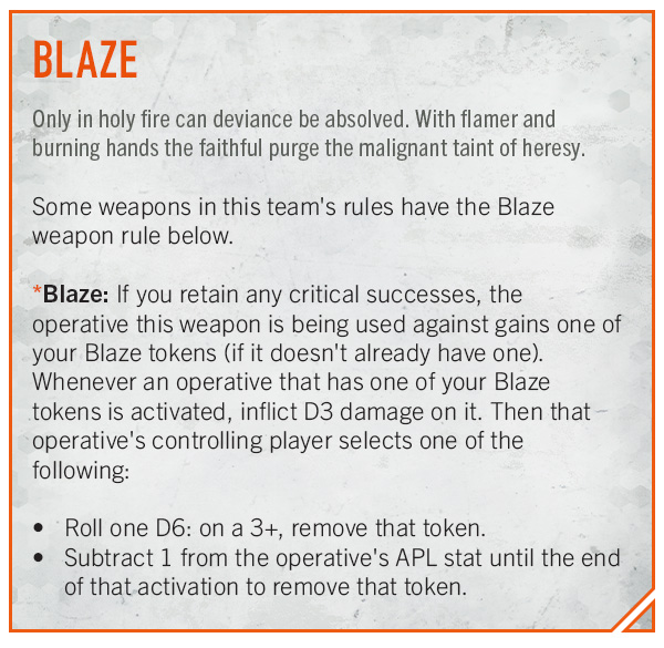 Blaze special rule