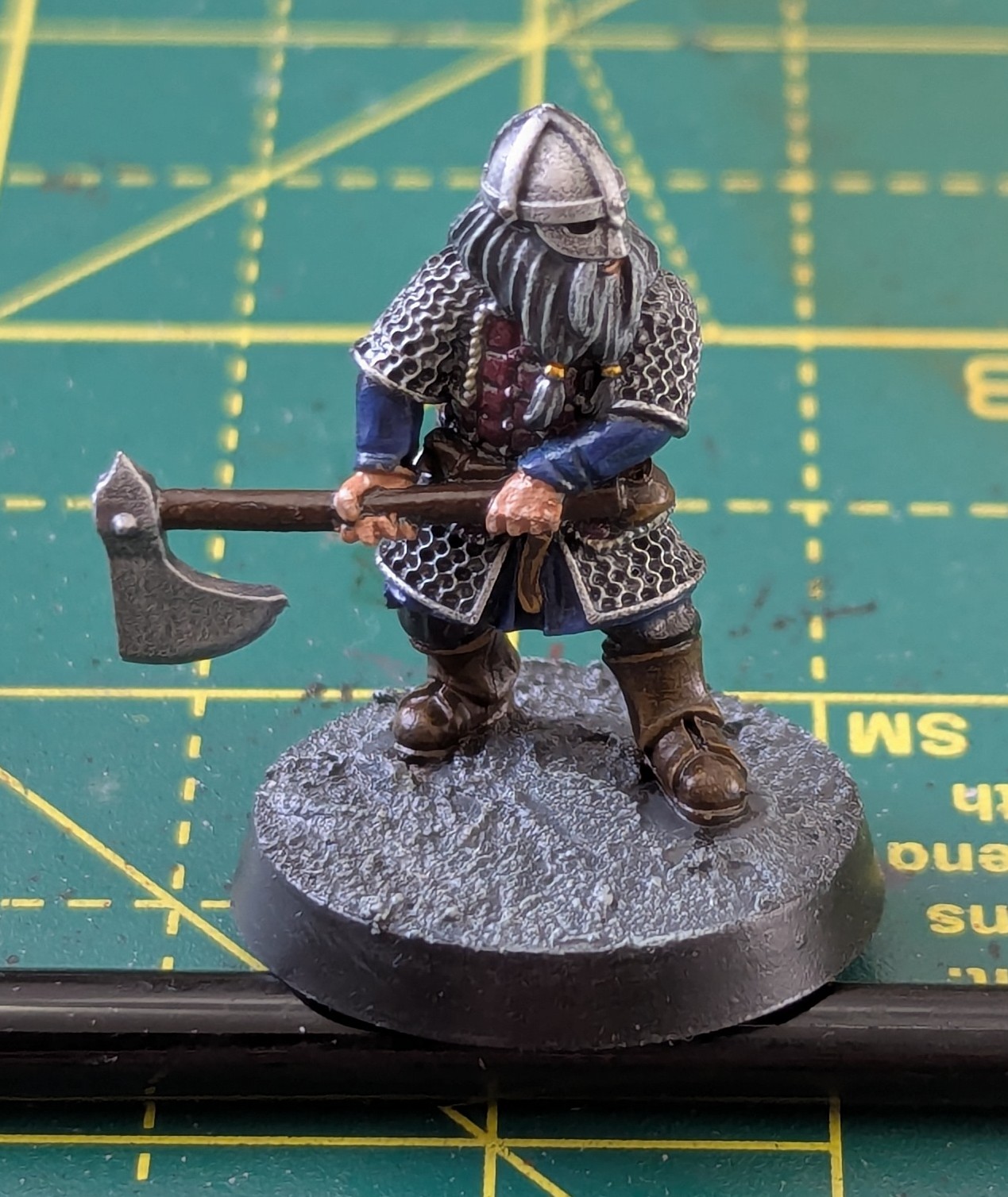 Medbury Dwarf painted to tabletop standard - Thundercloud