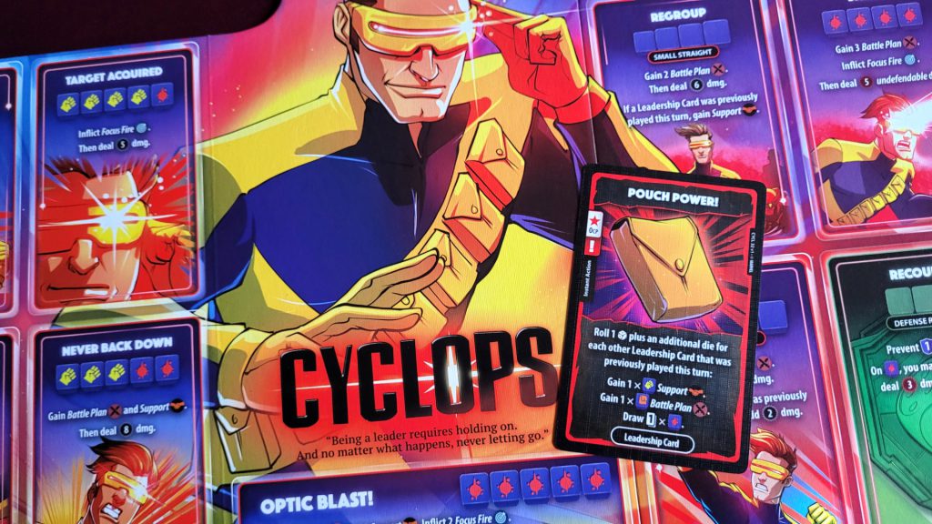 Cyclops player board for Marvel Dice Throne X-Men