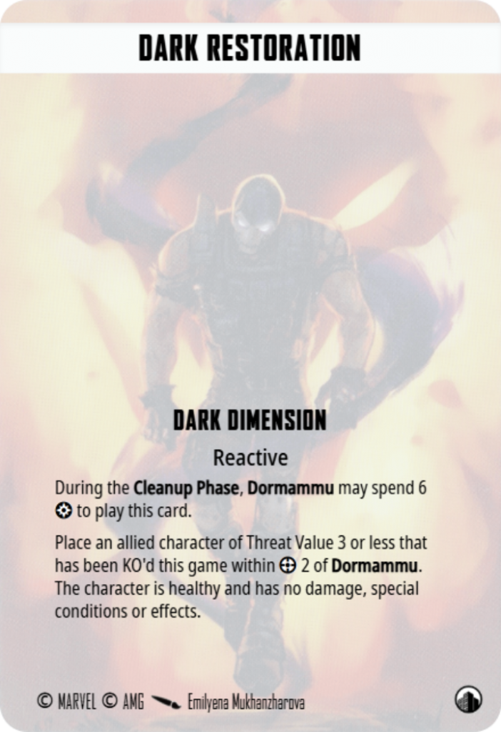Dark Restoration in Marvel Crisis Protocol