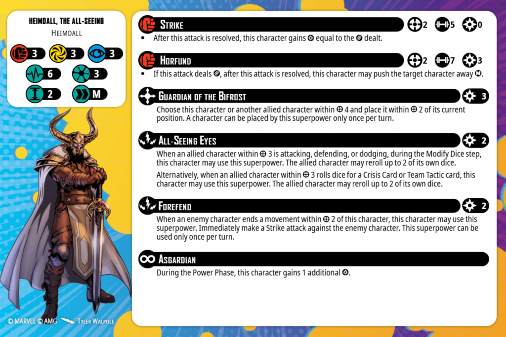 Heimdall in Marvel Crisis Protocol