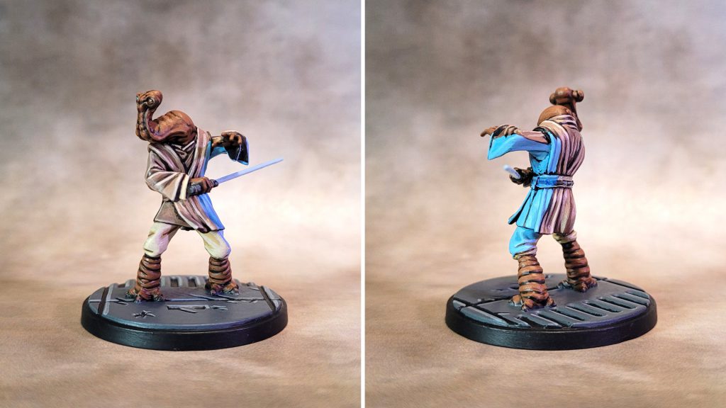 Wisdom of the Council Ithorian padawan painted for Star Wars: Shatterpoint