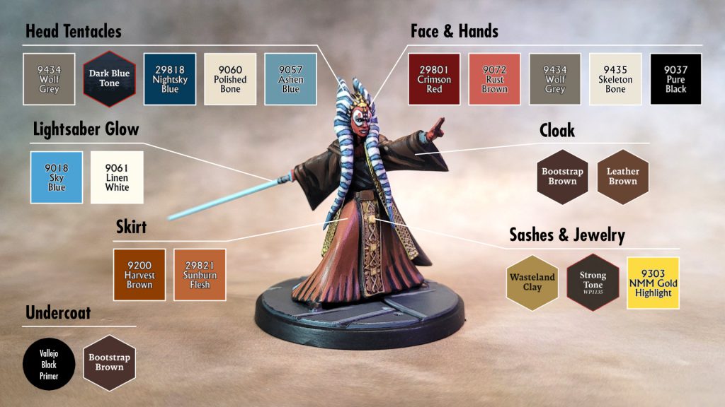 Wisdom of the Council Shaak Ti color guide