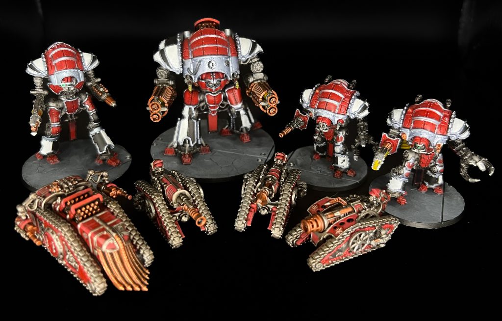 Epic Scale Mechanicum Tanks and Knights