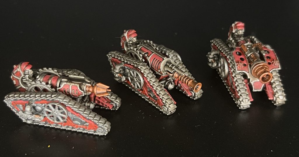 Legions Imperialis Krios tanks and Krios Venator