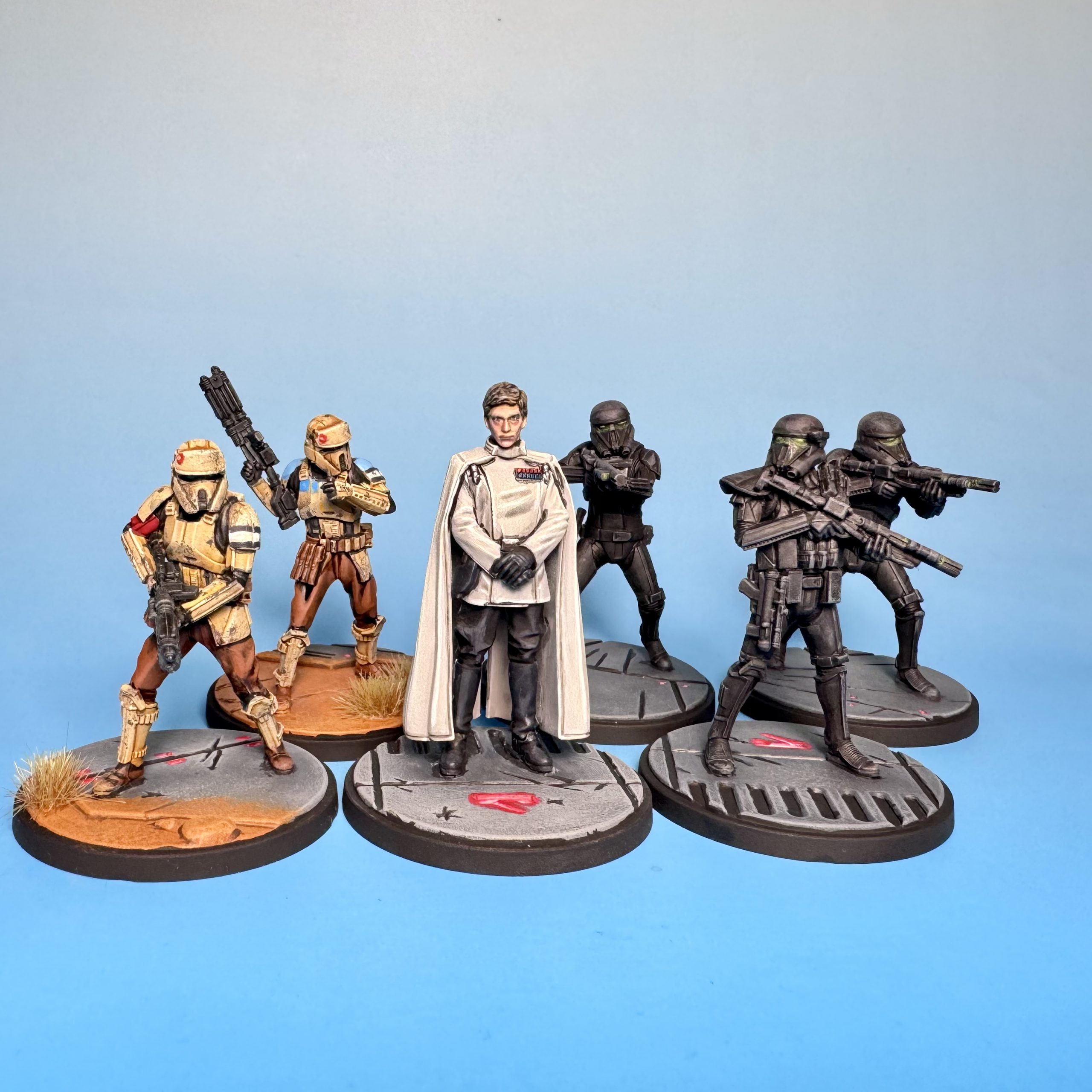 Deploy the Garrison Squad Pack painted for Star Wars: Shatterpoint. Credit: McWhat