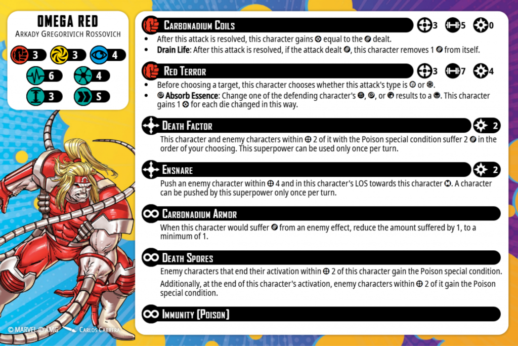Omega Red Character Card