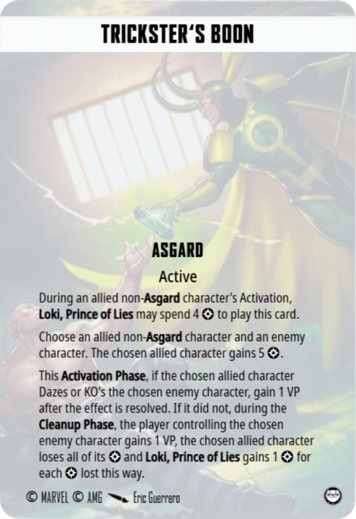 Tricksters Boon Team Tactic Card MCP