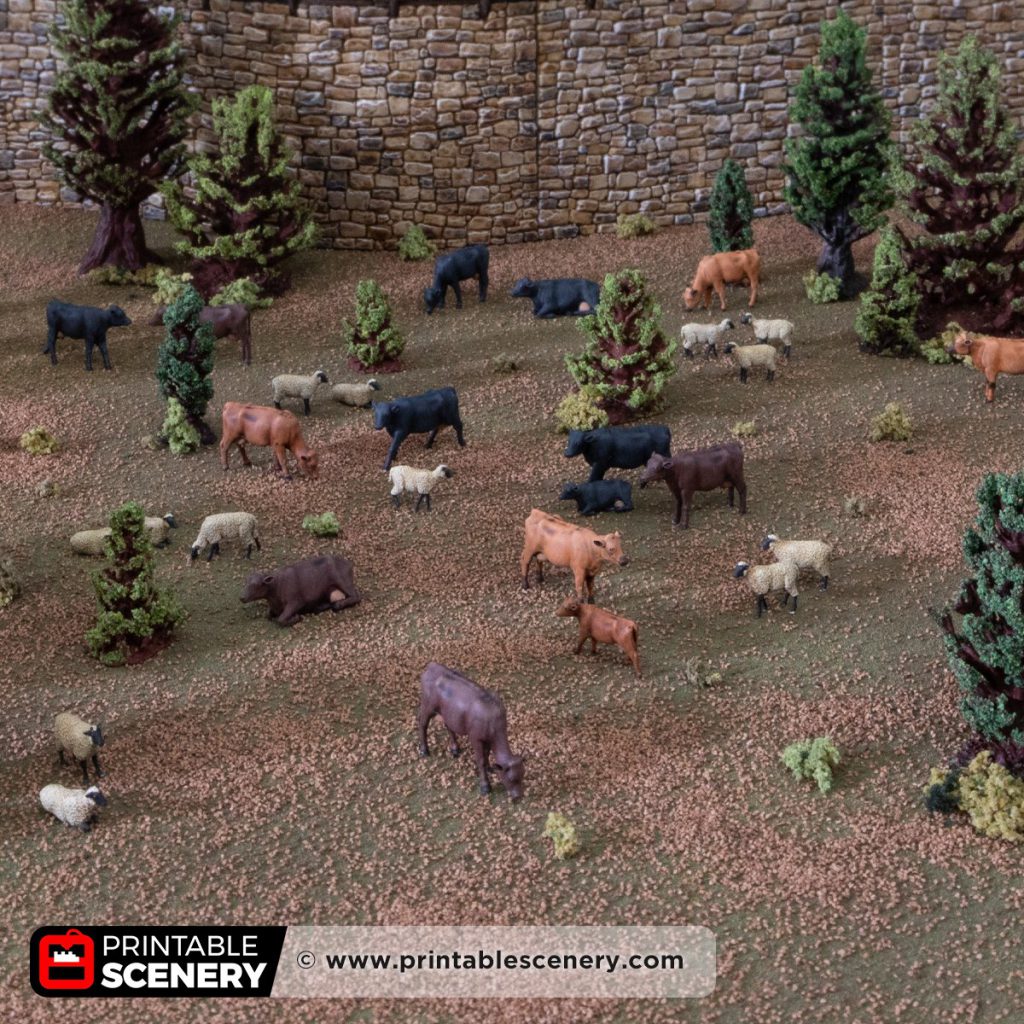 Printable Scenery Livestock