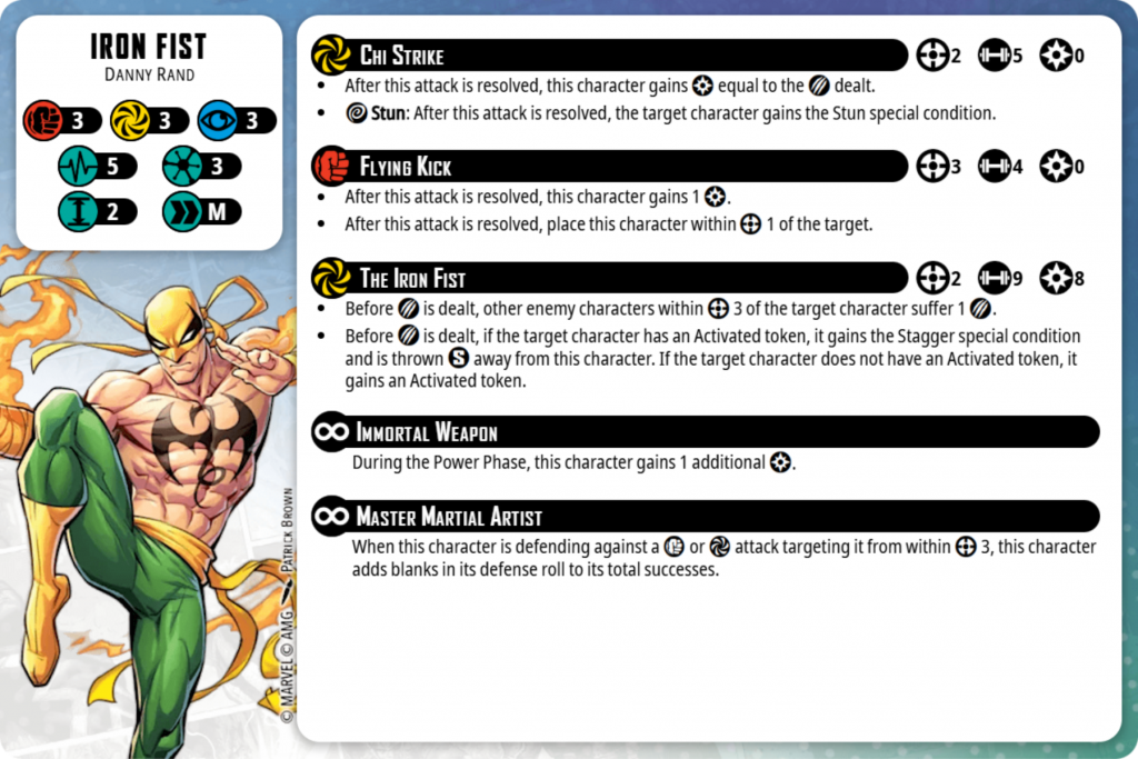Iron Fist character card MCP