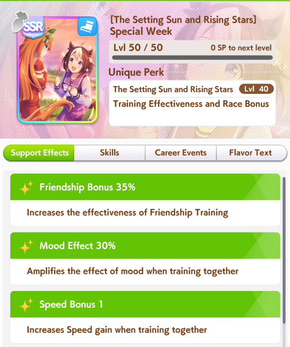 Special Week Speed Card 2