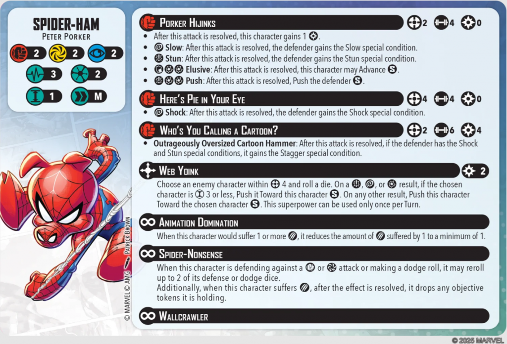 Spider-Ham Character Card