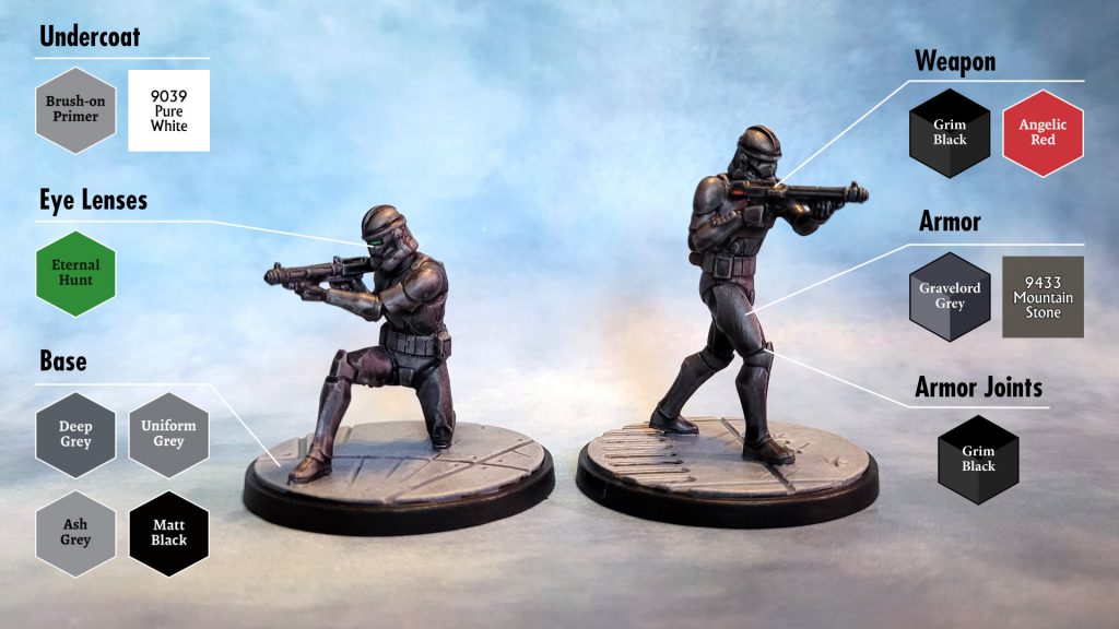 Star Wars Shatterpoint Elite Squad Troopers color guide