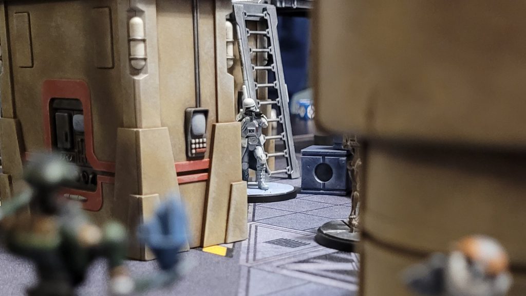 Snowtrooper in a game of Star Wars Shatterpoint