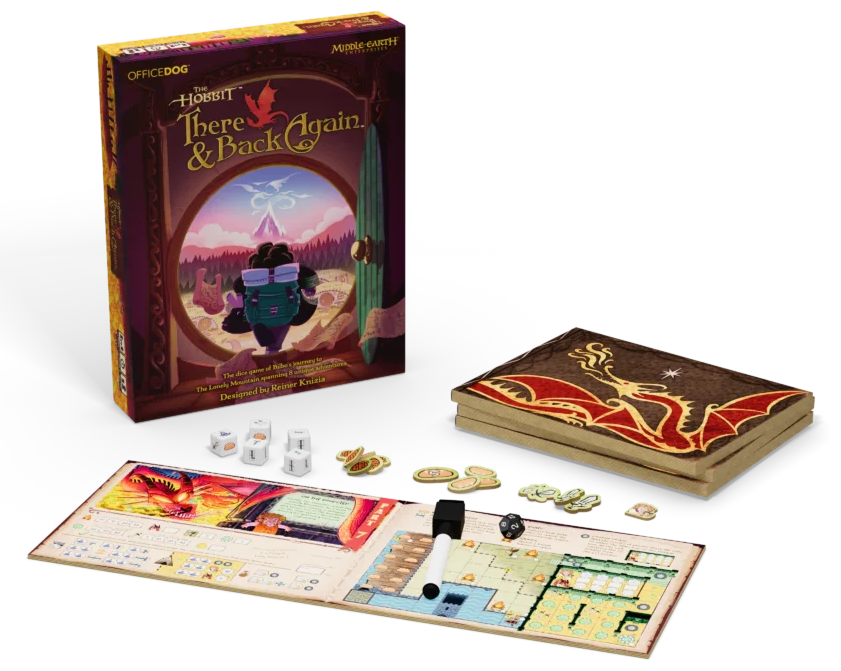 The Hobbit There and Back Again game components