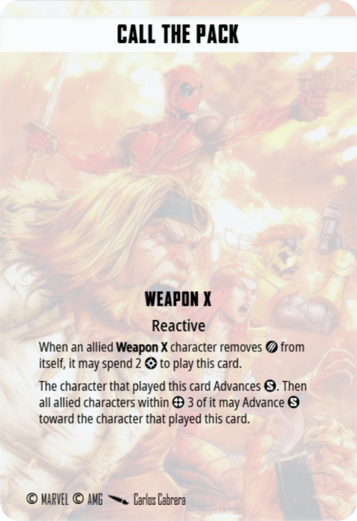 Call The Pack Team Tactics Card