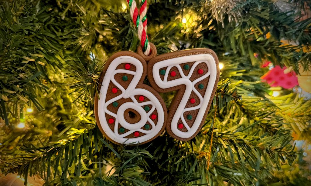 67 holiday ornament
