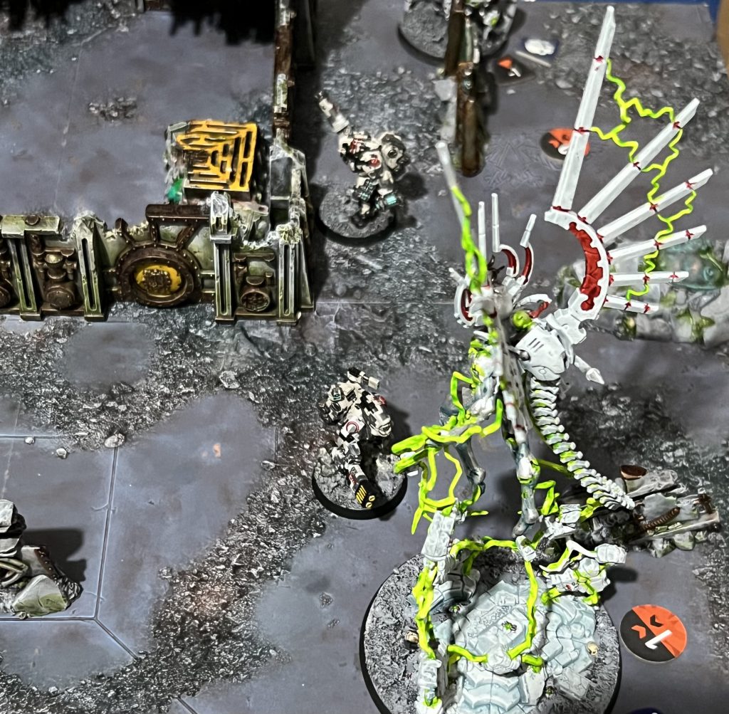 The Void Dragon gets killed in melee by a Tau