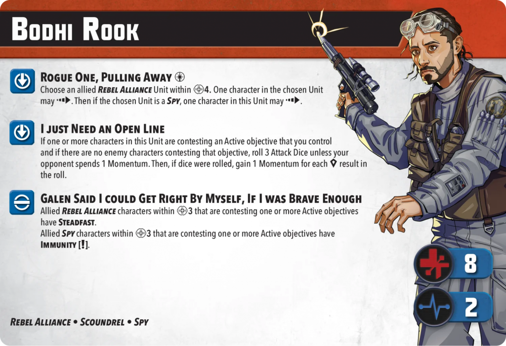 Shatterpoint Bodhi Rook unit card
